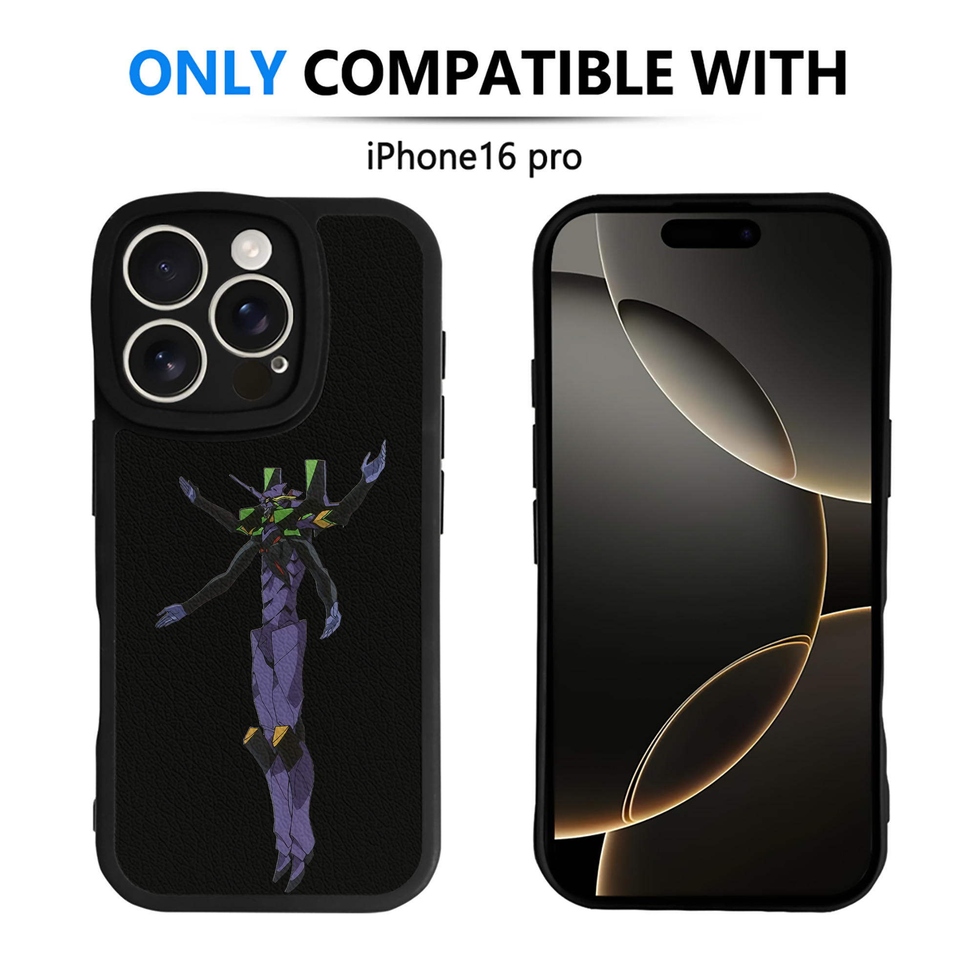 （画像用） EVA 新世紀エヴァンゲリオン 【iPhone 16シリーズ対応】シリコンスマホケース（レザー調） 材質：シリコン